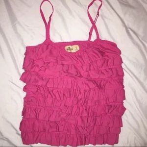 Pink Ruffle Top